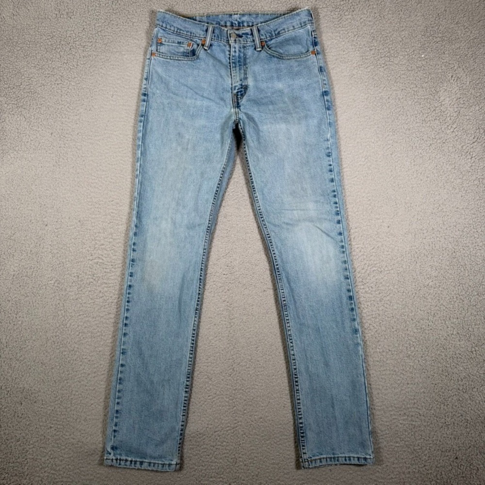 Levis Jeans Mens 31x33 Blue 511 Slim Fit Casual Denim Logo Preppy Workwear Adult